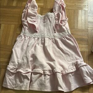 Janie and Jack Light Pink Dress with Delicate Lace
